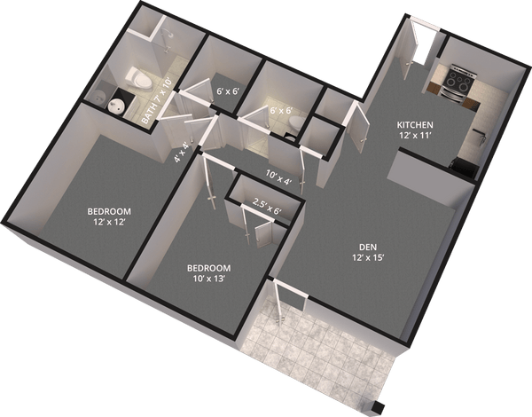The Madison Village Unit B-B floor plan