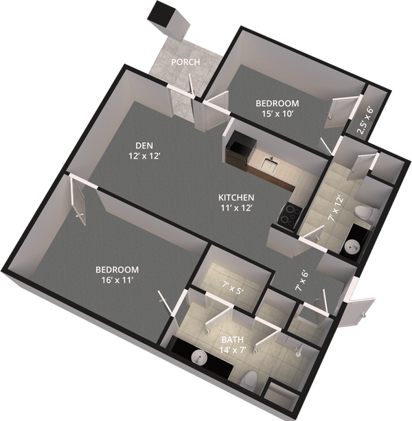 The Madison Village Unit C floor plan