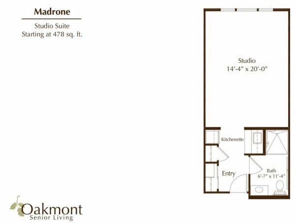 Madrone Floor Plan at Aerial View at Oakmont of Valencia