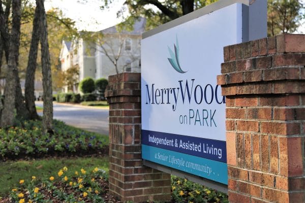 MerryWood on Park Sign