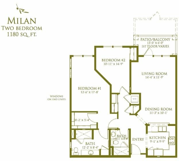 Milan Floor Plan at Capriana