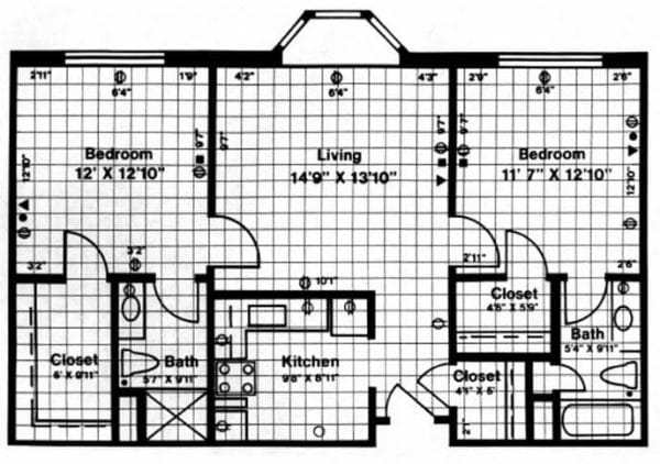 Model D Floor Plan at Fowood Manor