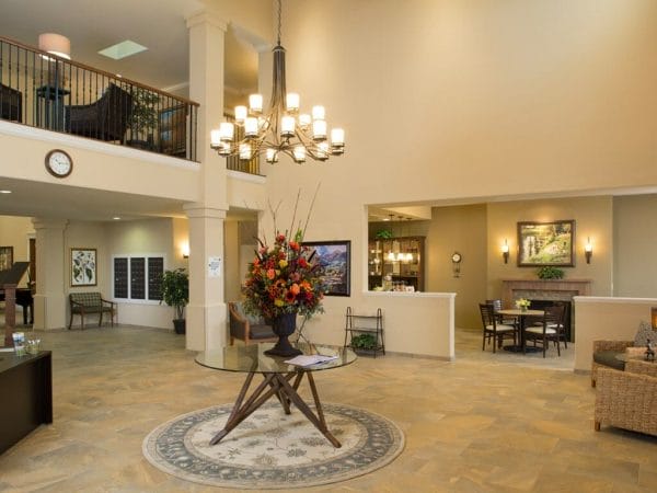 Lobby and Foyer at Oakmont of Whittier