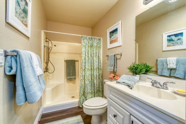 Model Bathroom at Alta Vista Senior Living