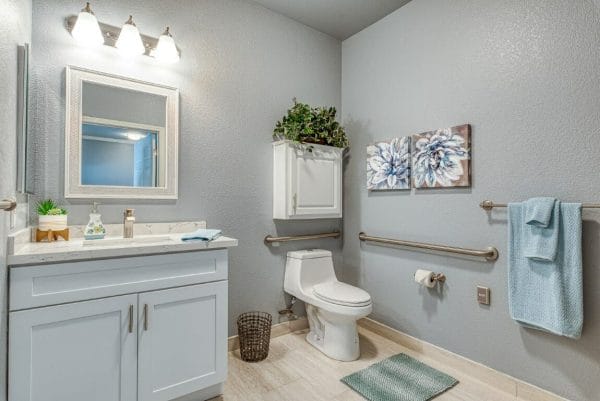 Bathroom in Model Apartment at Pacifica Senior Living Chino Hills