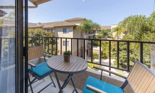 Model Apartment Patio at Brookdale South Bay