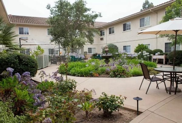 Courtyard with fountain at Regency Fallbrook