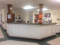 The front desk and reception area at Peak Resources Brookshire