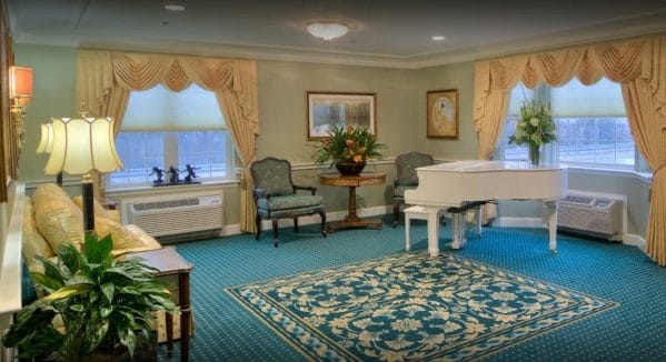 Piano Room at Brandywine Living at Seaside Pointe