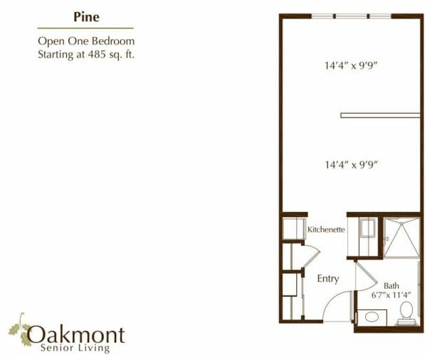 Pine Floor Plan at Oakmont of Orange