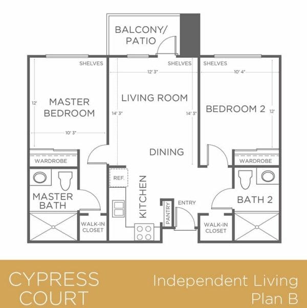 Independent Living Floor Plan B