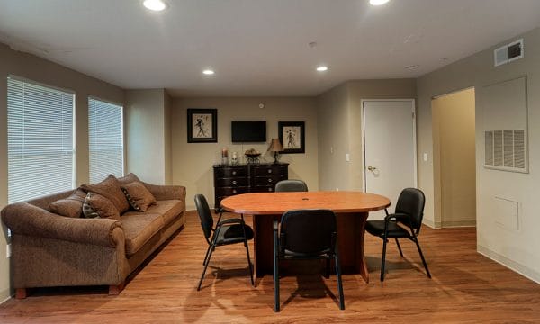 Arbor Ridge model living room