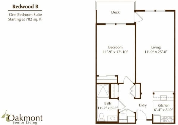 Redwood B Floor Plan at Aerial View at Oakmont of Valencia