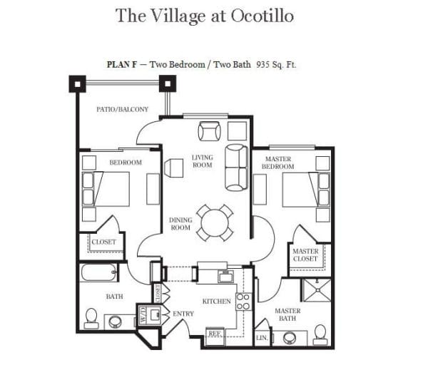 The Village at Ocotillo floor plan 4