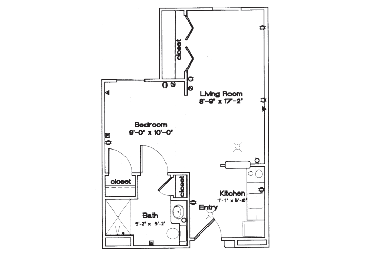 Smith Farms Manor studio floor plan