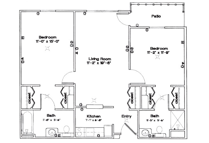Smith Farms Manor two bedroom floor plan