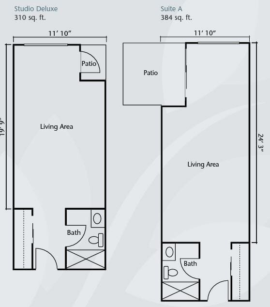 Studio and Suite A Floor Plan at Brookdale Valley View