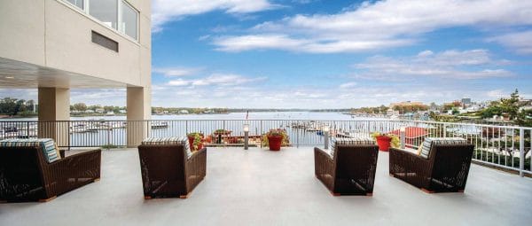 The Atrium at Navesink Harbor Terrace View