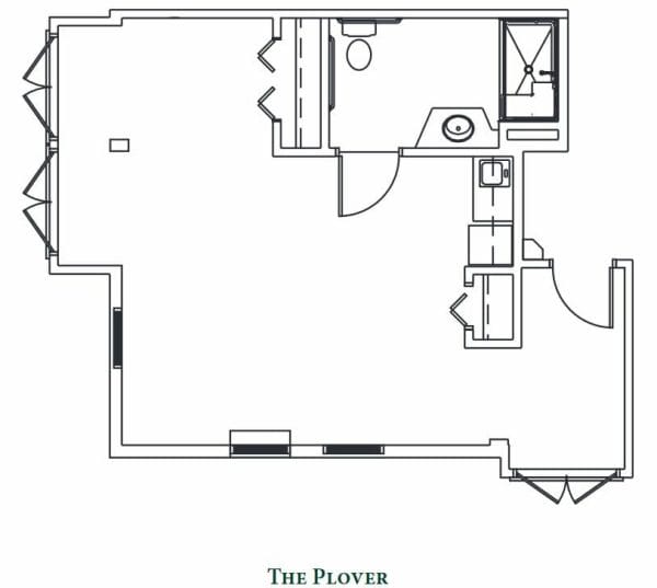 The Plover Floor Plan at Brandywine Living at Fenwick Island