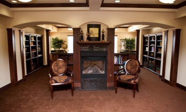 The Rio Grande Gracious Retirement Living Fireplace