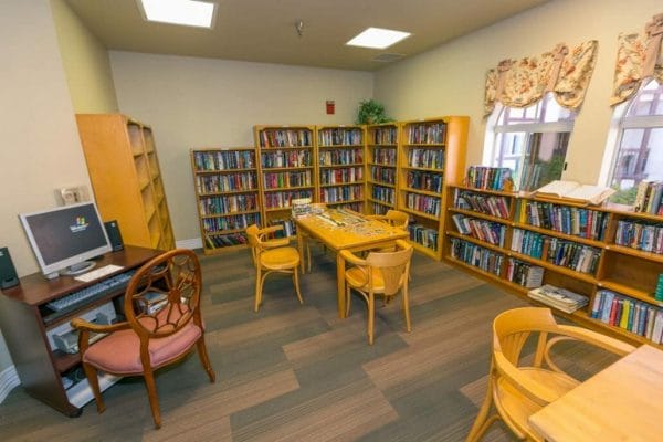 Library with Seating Area at The Lexington