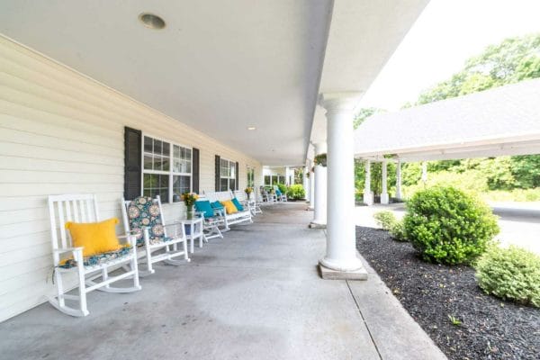 Voorhees Senior Living Front Porch