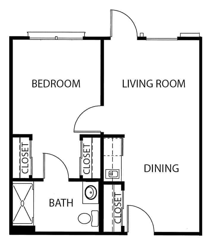 The Waterford on Huebner floor plan 3