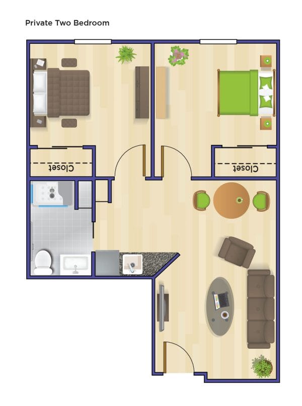 Absaroka Senior Living Floor Plan