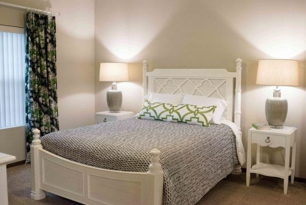 Resident bedroom at Arrowhead Valley Retirement Resort