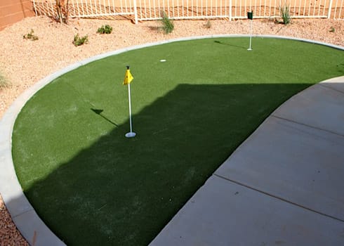 Putting green for residents of Bee Hive Homes of Page