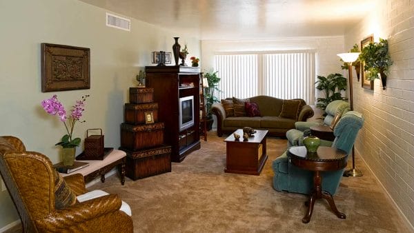 Atria Valley Manor apartment living room interior