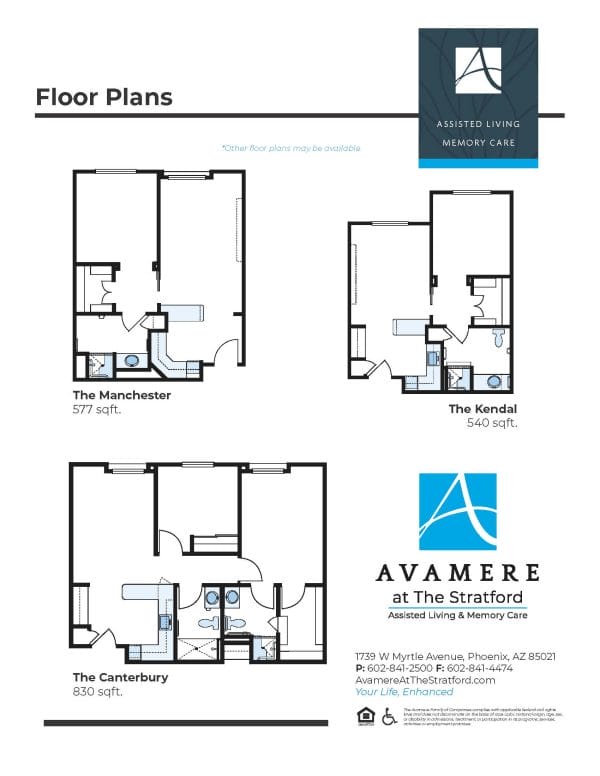 Avamere at The Stratford floor plan 2