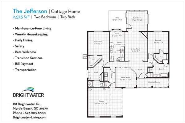 Brightwater Jefferson floor plan