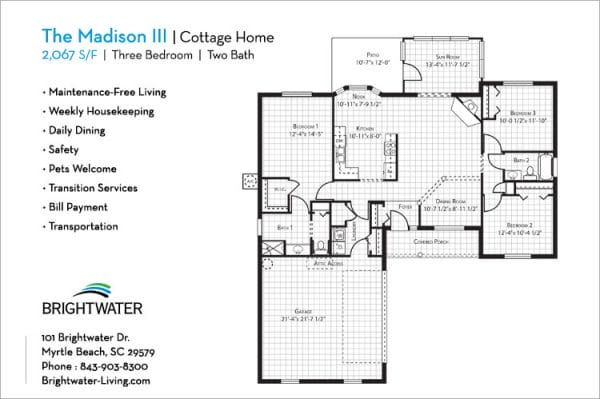 Brightwater Madison3 floor plan