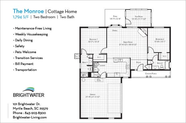 Brightwater Monroe floor plan