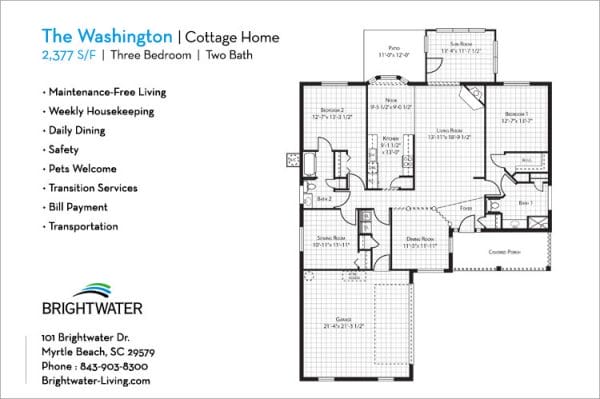 Brightwater Washington floor plan