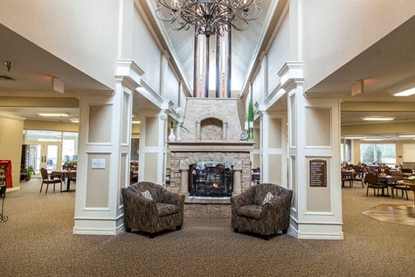 Foyer and resident area in Brookdale Chenal Heights