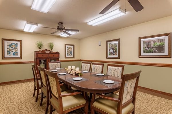 Private dining room in Brookdale Conway