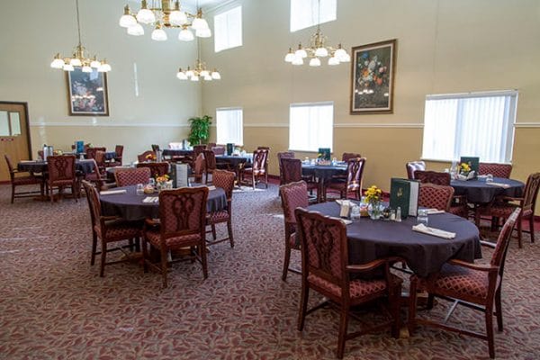Brookdale Fort Smith community dining room