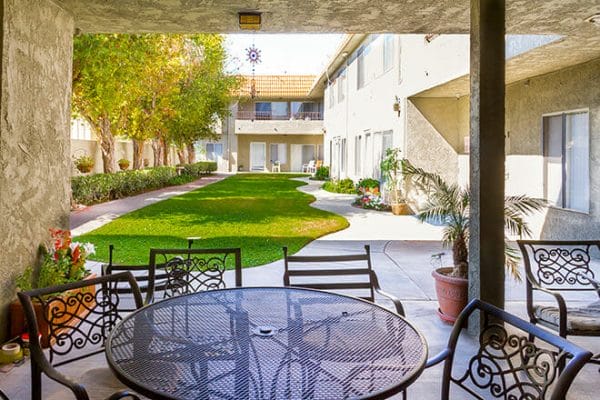 Community Patio at Brookdale Valley View