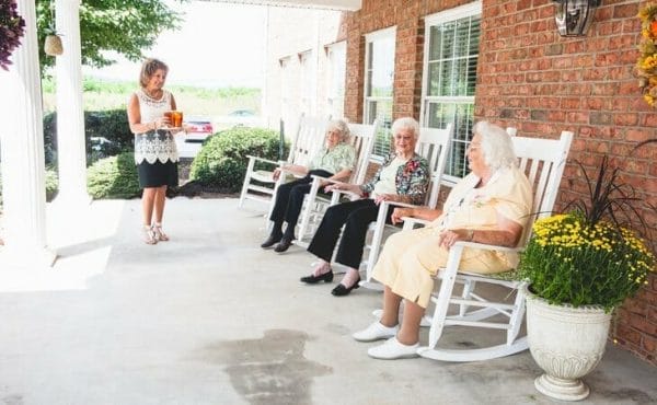 Commonwealth Senior Living at Christiansburg Front porch entertainment