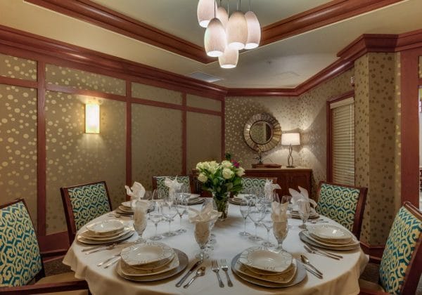 Private dining room with 8 top table in Fairwinds - Desert Point