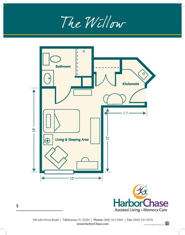 HarborChase of Tallahasee floor plan 1