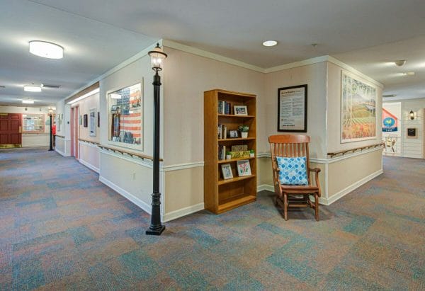 Interior hallways of Arden Courts of Fort Myers