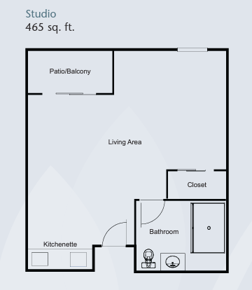 Brookdale Brookhurst floor plan 1