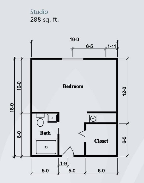 Brookdale North Tucson floor plan 1