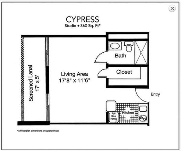 Sun Towers Cypress floor plan