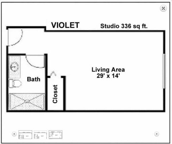 Sun Towers Violet floor plan