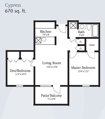 Brookdale Destin floor plan 3