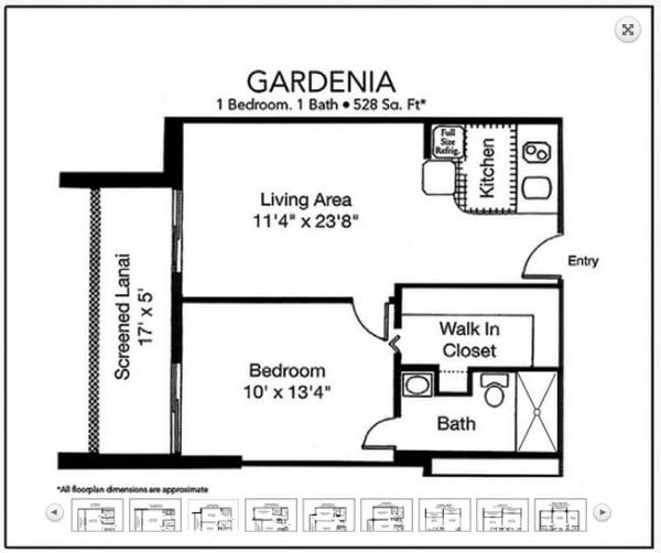 Sun Towers Gardenia floor plan